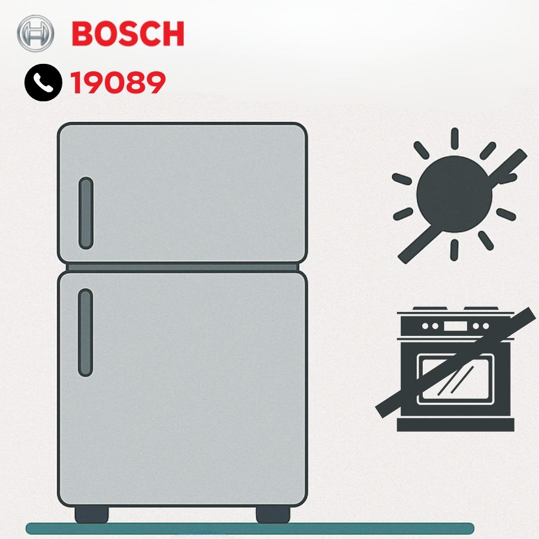 التأكد من استقرار ثلاجة بوش في مكانها التأكد من استقرار ثلاجة بوش في مكانها