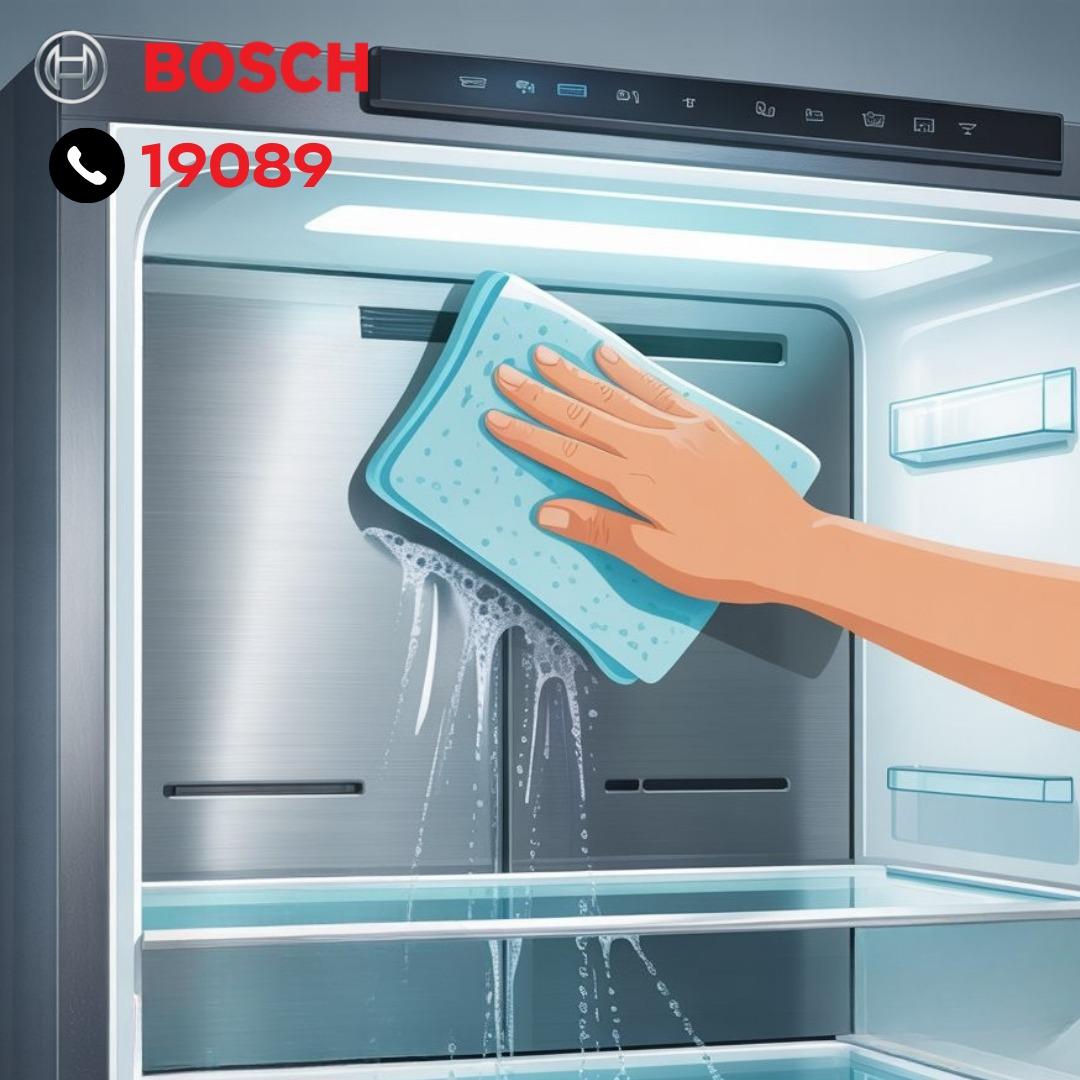 تنظيف ثلاجة بوش من الداخل تنظيف ثلاجة بوش من الداخل