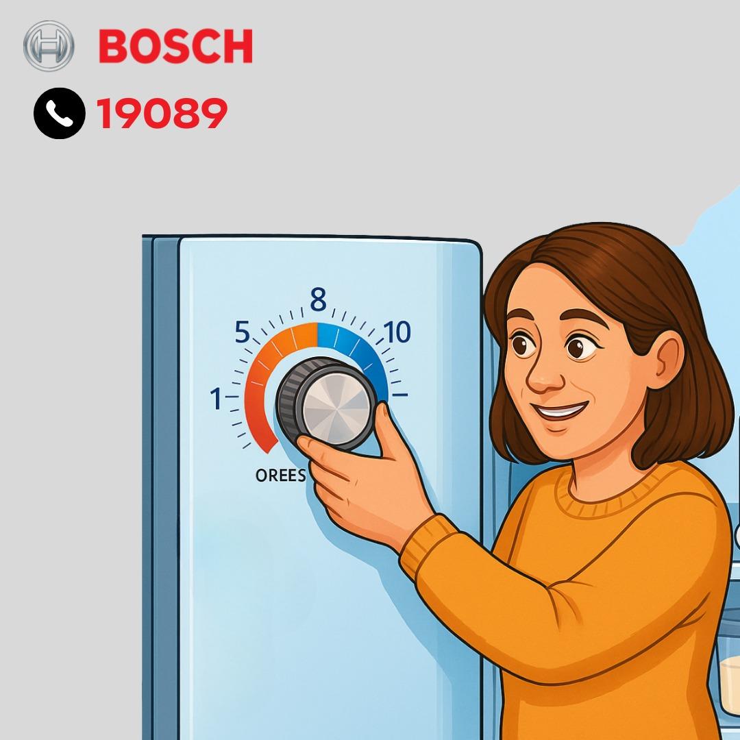 ضبط درجة حرارة الثلاجة والفريزر بثلاجة بوش ضبط درجة حرارة الثلاجة والفريزر بثلاجة بوش