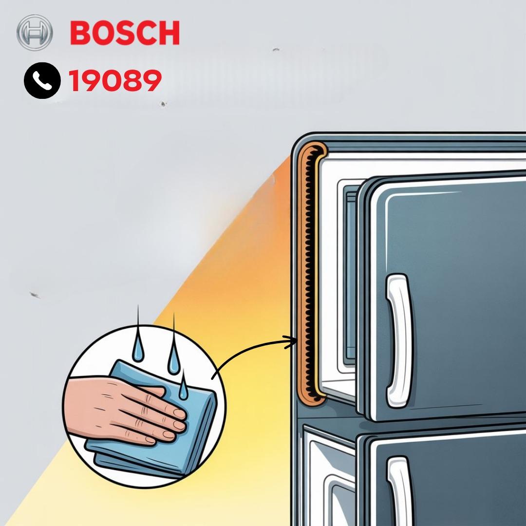 فحص جلدة باب ثلاجة بوش فحص جلدة باب ثلاجة بوش